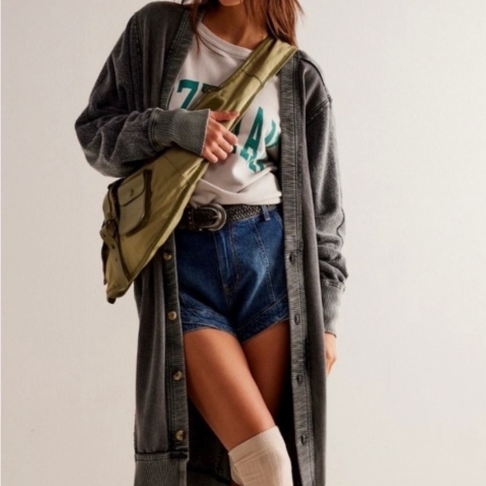 We The Free Dreamt Blue Cardi - washed black XS